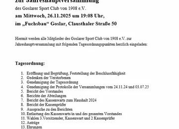 Mitgliederversammlung 2025